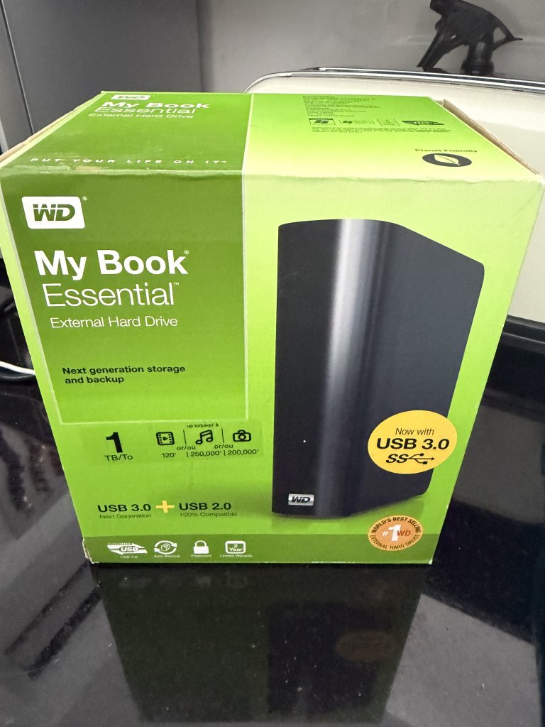 Externe Festplatte von Western Digital 1TB