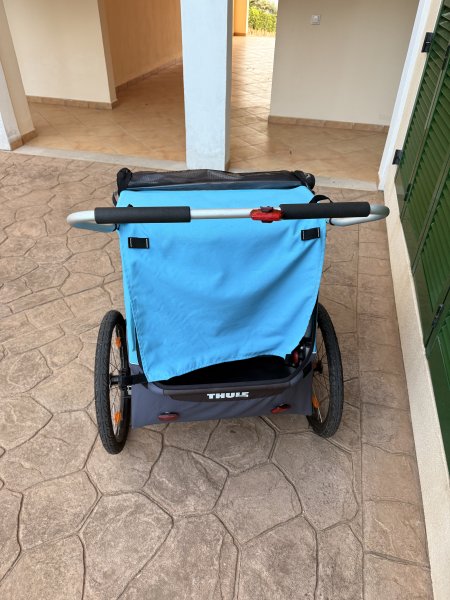 Fahrradanhänger Thule coaster XT auch für Tiere