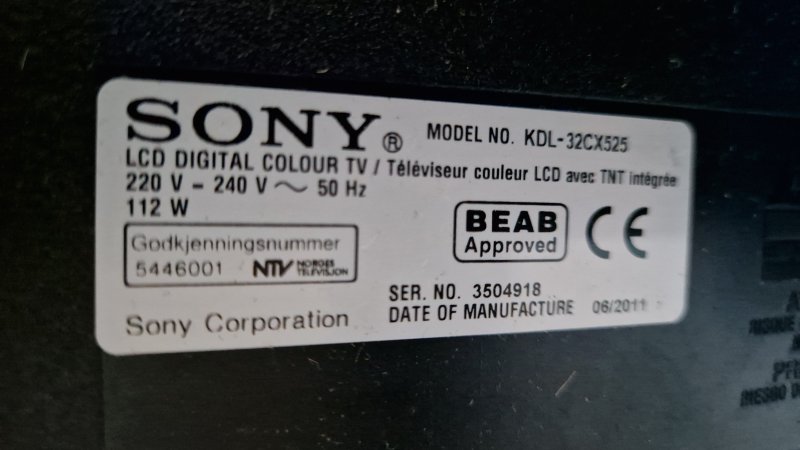 Fernseher 32" SONY KDL-32CX525