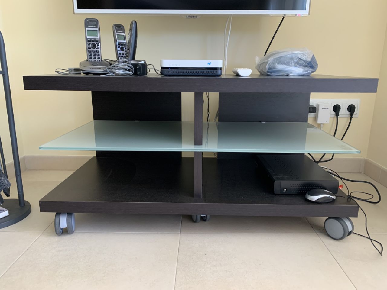 TV stand, TV, multimedia rack