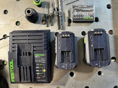 Festool charger + accessories