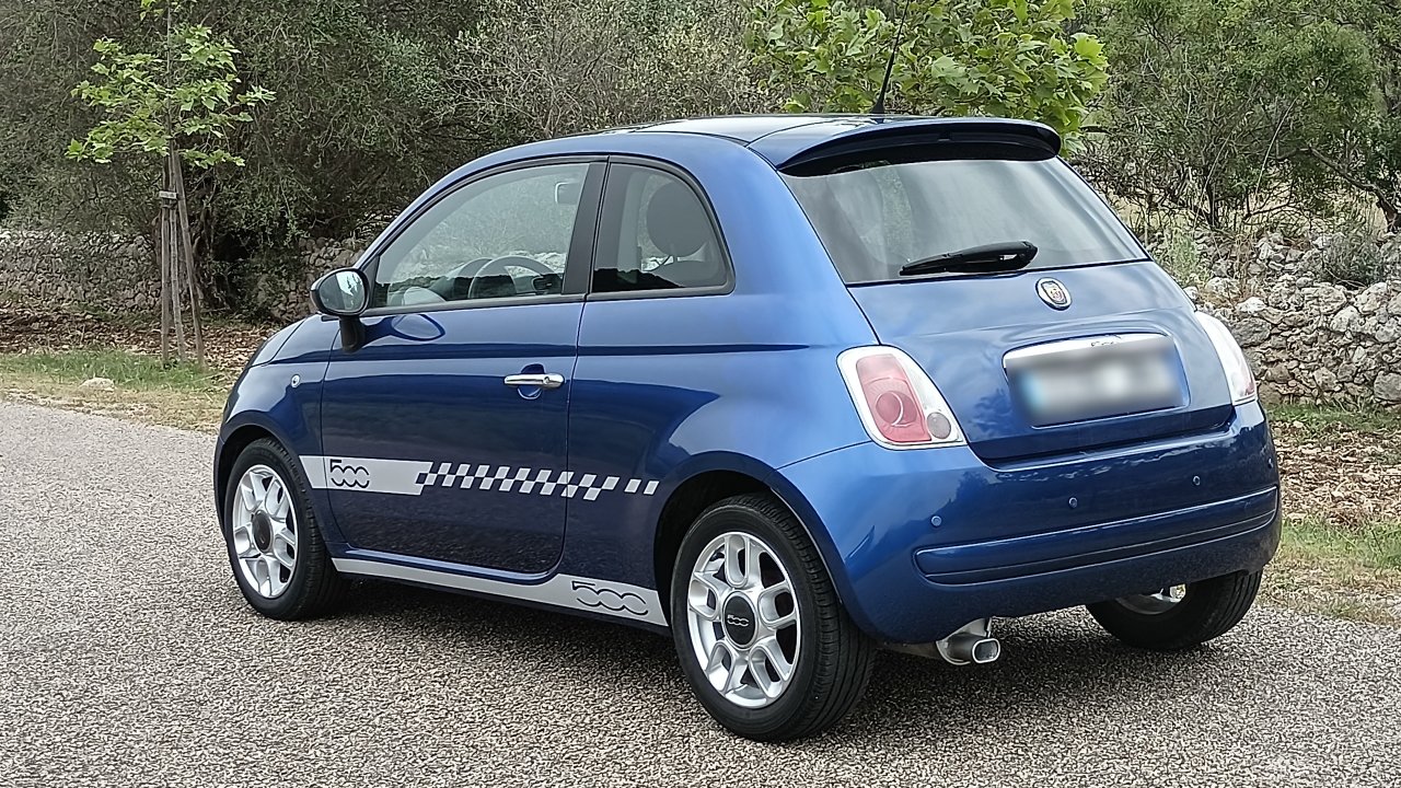 Fiat 500 Sonderedition Sport; Automatik, elektrisches Panorama Glasdach