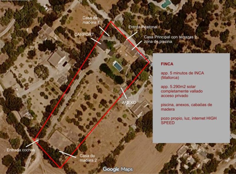 Finca mit renoviertem Steinhaus nahe INCA zu verkaufen