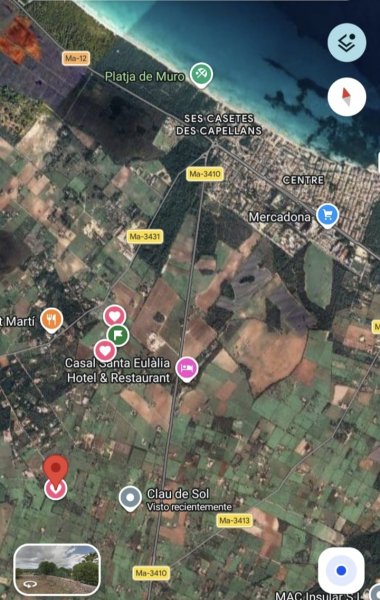 Finca urbanisable 14.000m2 mit Basisprojekt in Son San Marti (Muro) zu verkaufenn