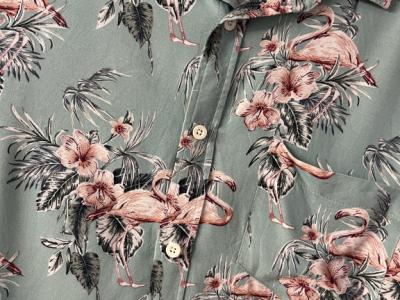 Camisa de manga corta Flamingo para hombre, talla L