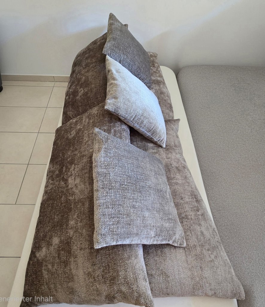 Flezkissen, not rainproof, 4 pcs approx. 80x50, 3 pcs approx. 40x40