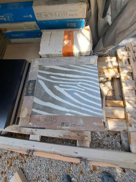 Tiles, various types