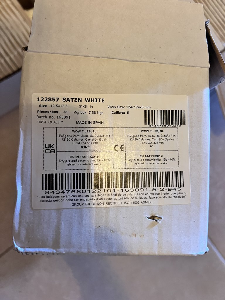 Fliesen zu verschenken