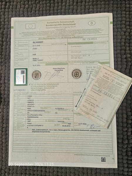 Ford Mondeo Turnier MOT 04/2027, 2 Liter, Diesel, Automatic with German papers