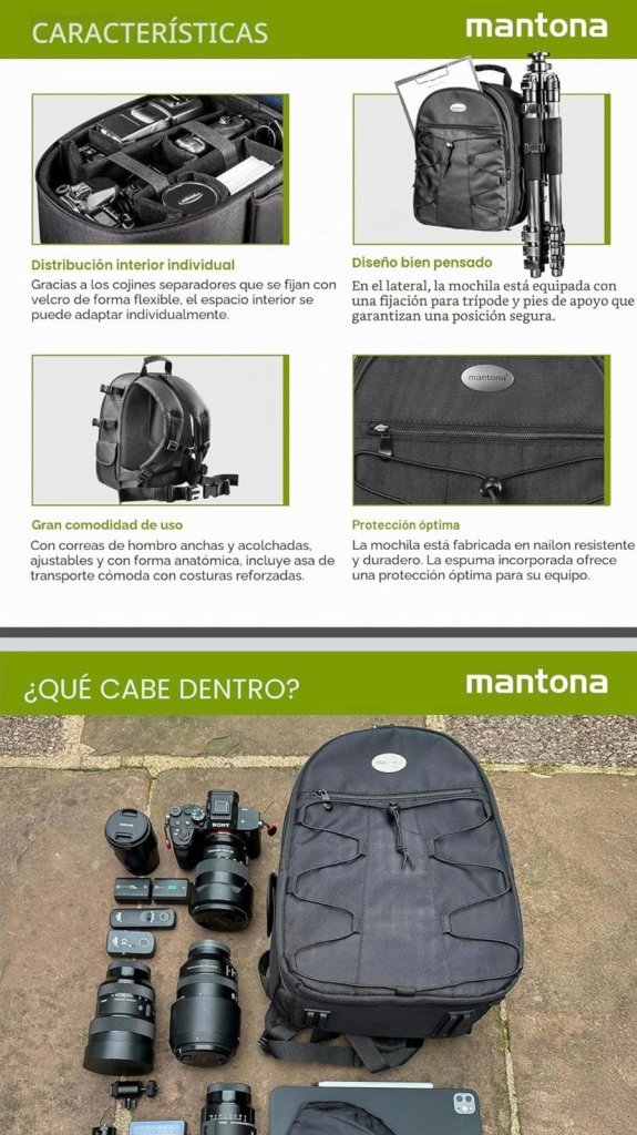 Fotorucksack Montana Azurit  für Hobbyfotografen und auch Profis