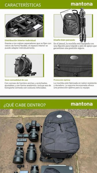 Fotorucksack Montana Azurit  für Hobbyfotografen und auch Profis
