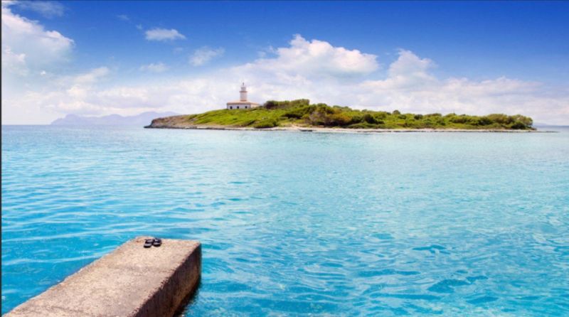 Freistehendes Haus in zweiter Linie in Alcanada mit Pool und Blick auf das Meer/Bucht nach Südosten