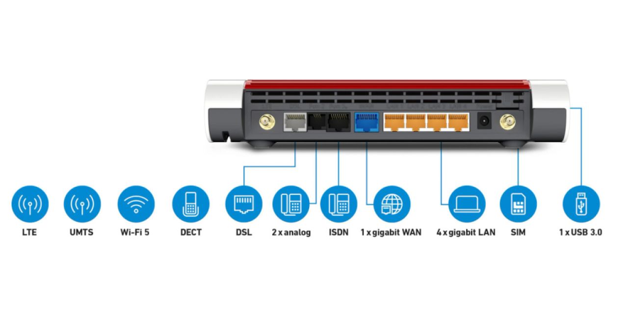 FritzBox 6890 LTE v2 4G Router Internat. Edition, neuwertig