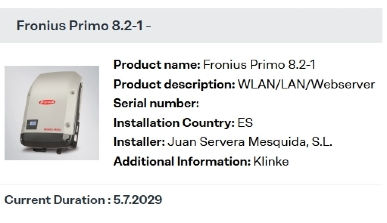 Fronius Primo 8.2-1 Inverter