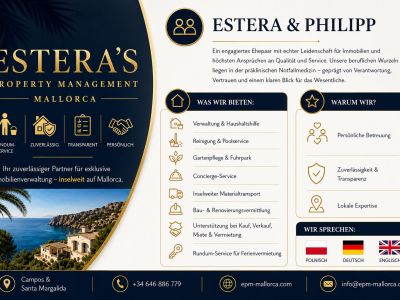 Full-service property management in Mallorca: cleaning, pool, garden, rental & sale
