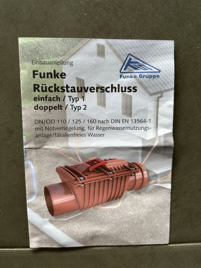 Funke Rückstauverschluss !!