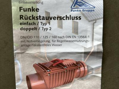 Funke Rückstauverschluss !!
