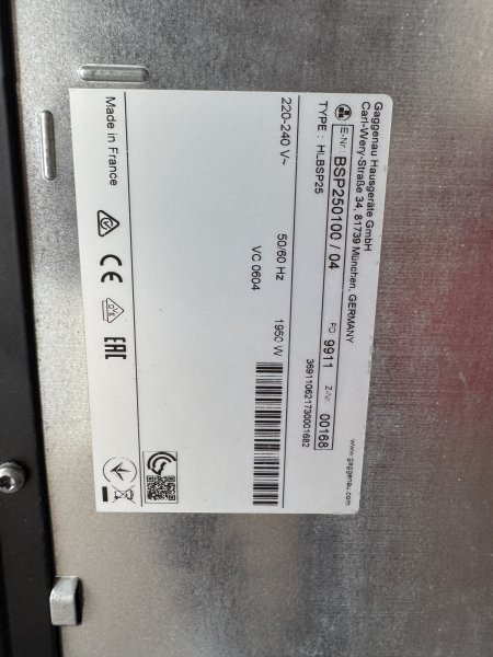 Horno de vapor Gaggenau BSP 250 100 / 04 y cajón calentador Gaggenau WSP 221100