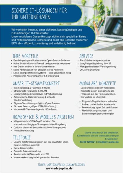 Concepto informático integral para empresas, Open-Source, Linux, centralita telefónica IP