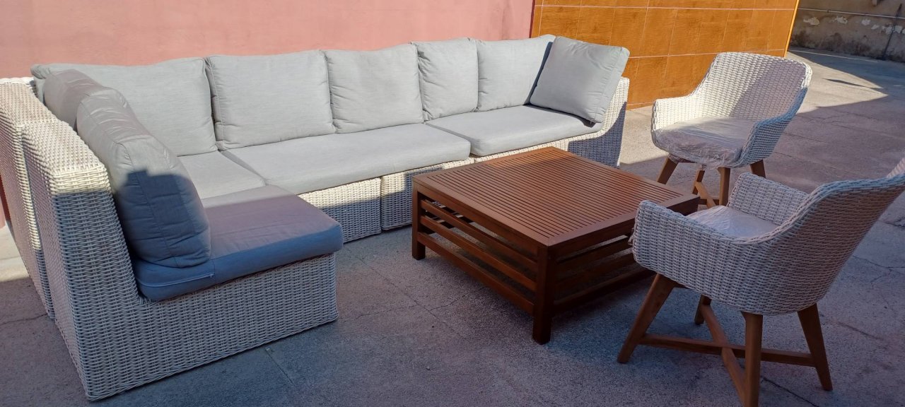 Gartenmöbel-Set.