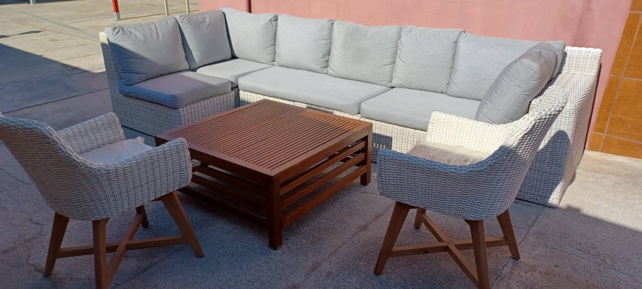 Gartenmöbel-Set.