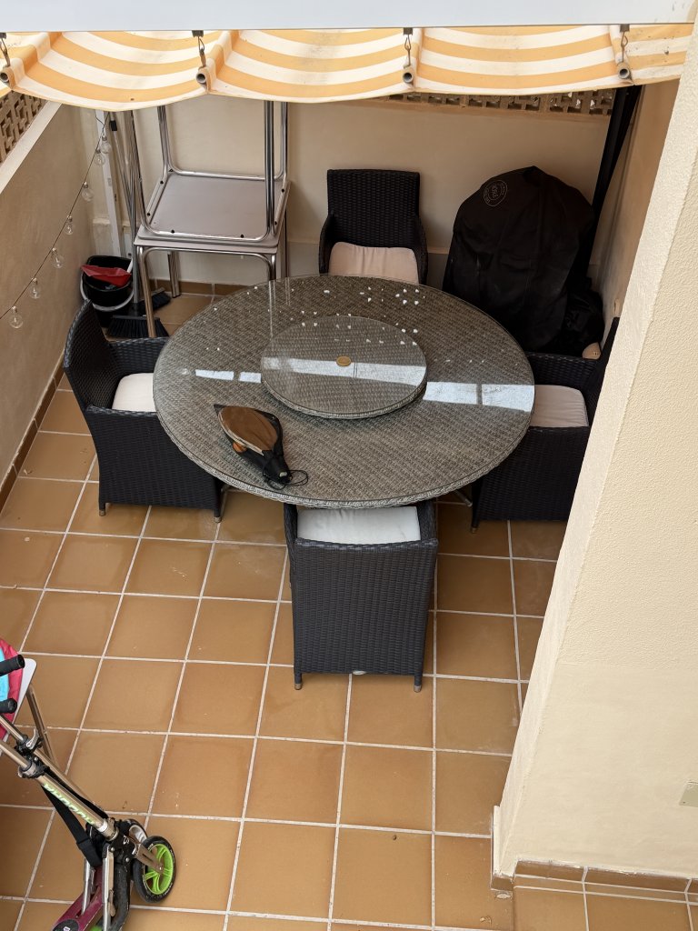 Garden table with 4 chairs