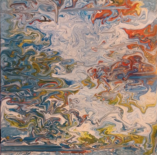Painting with special technique