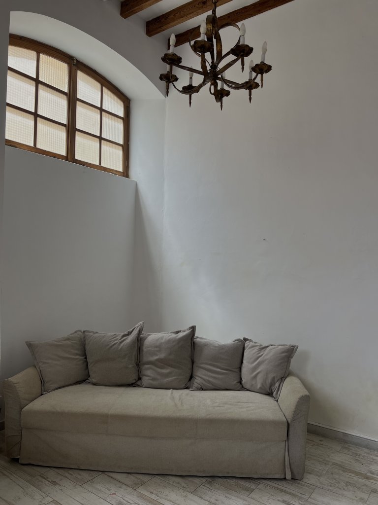 Gemütliches IKEA  Schlafsofa / Ausziehcouch in grau