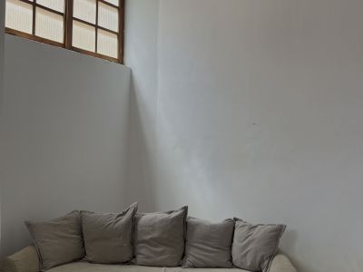 Gemütliches IKEA  Schlafsofa / Ausziehcouch in grau