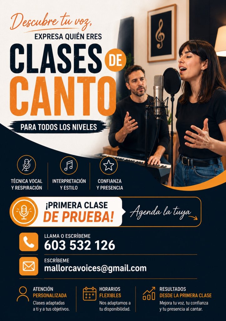 Clases de canto - Descubre tu verdadera voz
