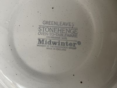 Geschirr Greenleaves Stonehenge Midwinter über 80 Teile Top Zustand