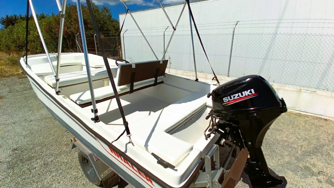 GFK boat 20 HP 4-stroke Suzuki with trailer · Fishing / Angler boat