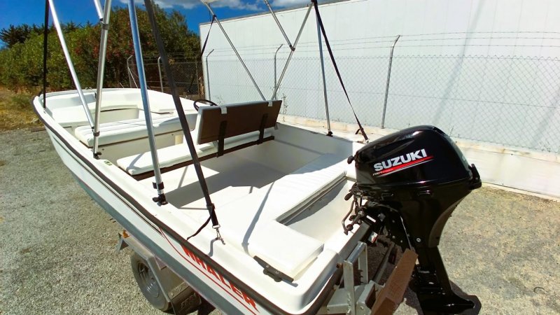 GFK boat 20 HP 4-stroke Suzuki with trailer · Fishing / Angler boat