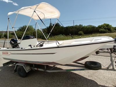 GFK boat 20 HP 4-stroke Suzuki with trailer · Fishing / Angler boat