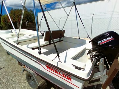 GFK boat 20 HP 4-stroke Suzuki with trailer · Fishing / Angler boat