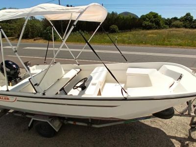 GFK boat 20 HP 4-stroke Suzuki with trailer · Fishing / Angler boat