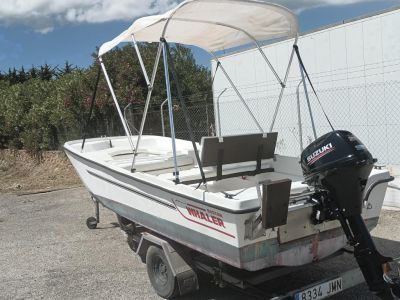 GFK boat 20 HP 4-stroke Suzuki with trailer · Fishing / Angler boat