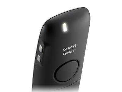 Gigaset E560HX Premium Großtastentelefon für alle Router mit DECT-Basis.