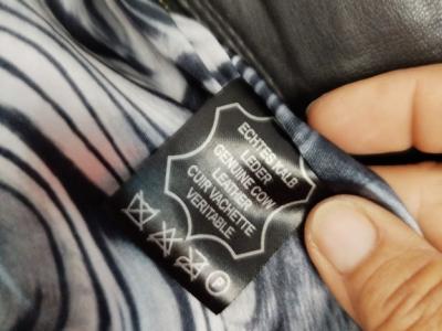 Giorgio Armani Damen-Leder Jacke Gr.40-42 schwarz Kalbsleder