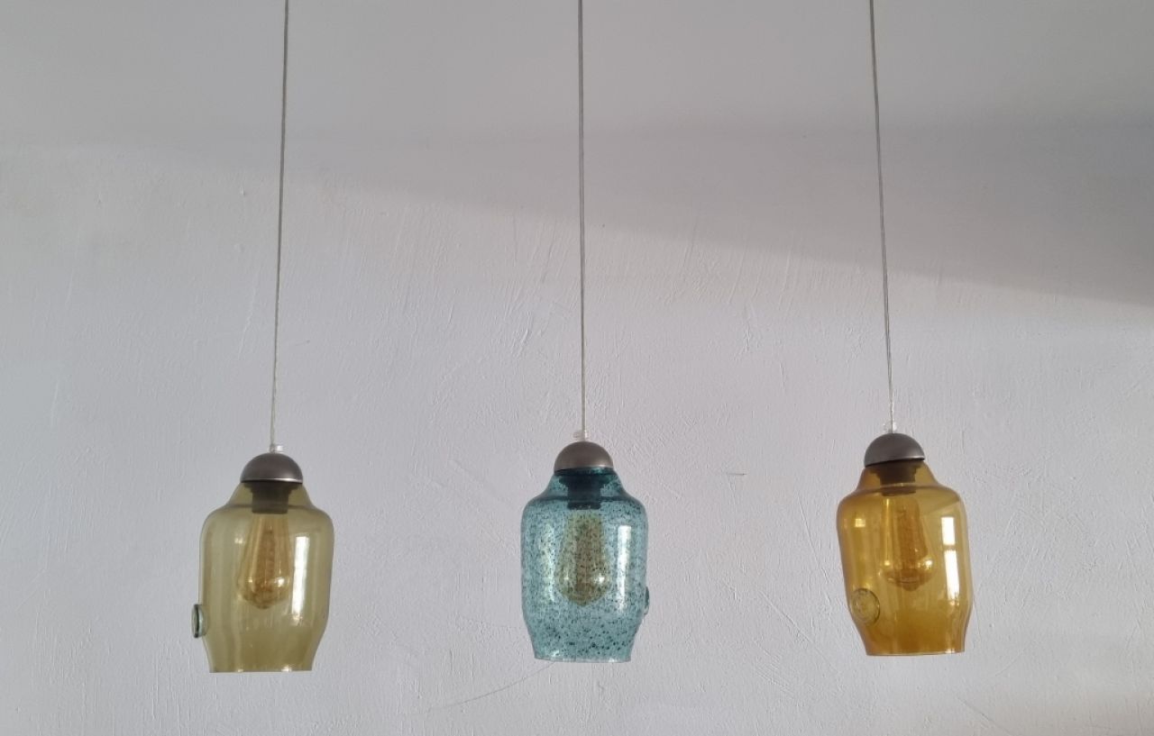 Glas Hängelampen 3fach