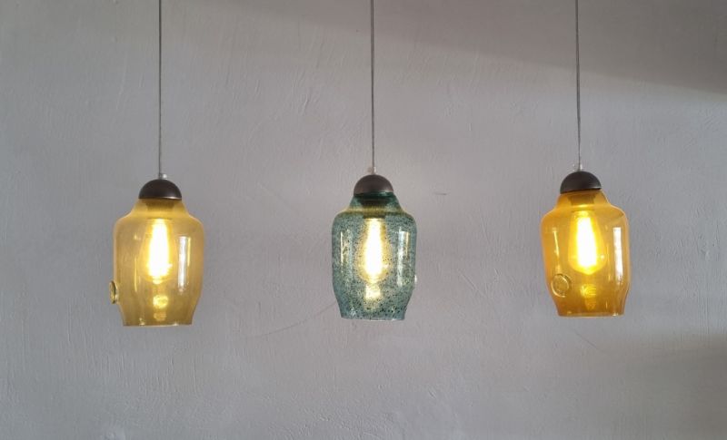 Glas Hängelampen 3fach