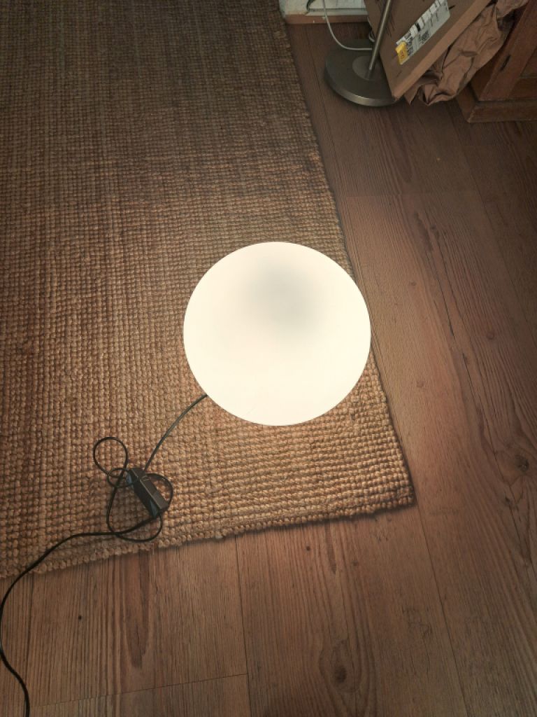 Glas Kugel Lampe FLOS
