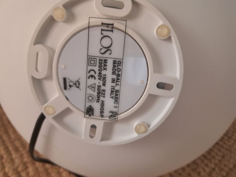 Glas Kugel Lampe FLOS