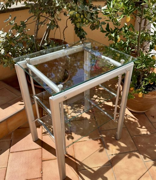 Glass TV Table