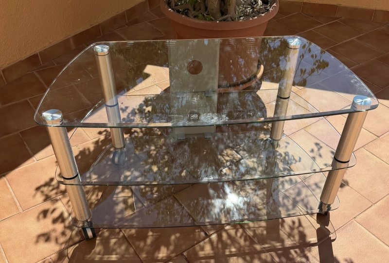 Glass TV Table