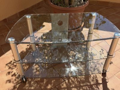 Glass TV Table