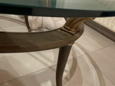 Glass table living room