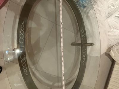 Glass table living room