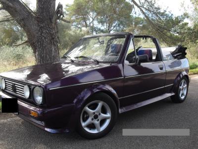 Golf 1 Cabrio pintura especial "Fire & Ice"