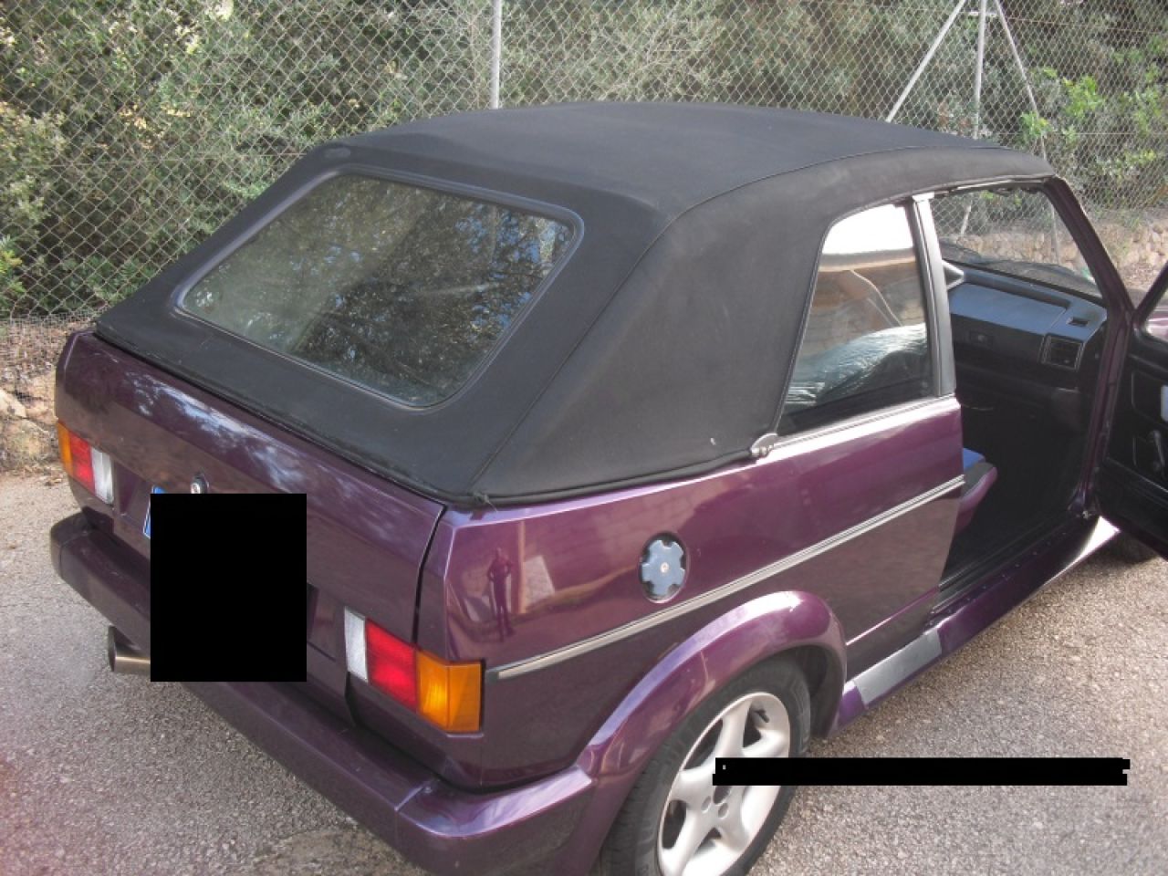 Golf 1 Cabrio pintura especial "Fire & Ice"
